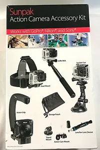 Action Camera Accessory Kit 8 Piece Set Go-Pro Nikon and Sony New - Picture 1 of 12