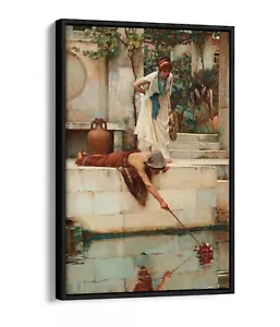 JOHN WILLIAM WATERHOUSE, THE RESCUE - SCHWEBEEFFEKT LEINWANDKUNSTDRUCK - Bild 1 von 12