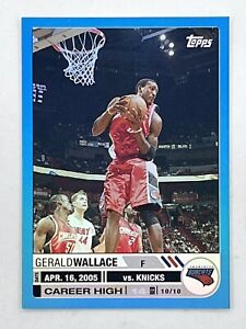 Gerald Wallace 2005-06 Topps Big Game Blue /33 #86 Sports NBA Bobcats Card