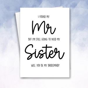 Bridesmaid proposal card Be my maid of honour - cheeky funny wedding card - Picture 1 of 5