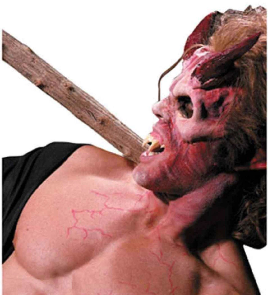 Hell Horns Devil Satan Demon Dress Up Halloween Costume Makeup Latex Prosthetic - Image 1 of 1