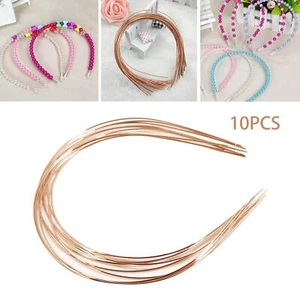10Pcs Blank Headband Base Wire Frame Hairband DIY for Fabric Cloth Covered - Picture 1 of 7
