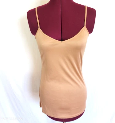 Camiseta sin mangas Cami camisola nude talla S correas de espagueti ajustables Foto 1 de 4