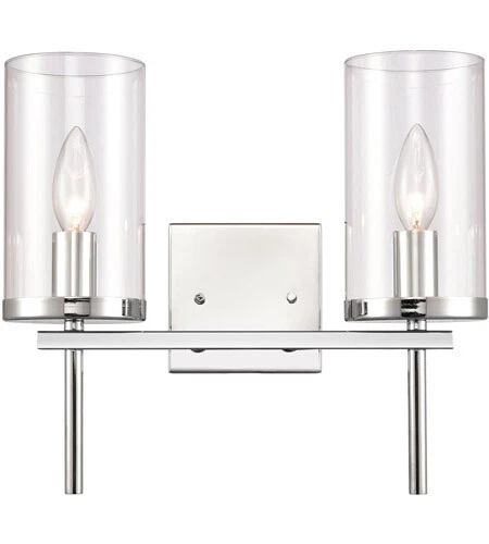 OAKLAND1LT BATHROOM WALL SCONCE IN CHROME, 14" - Image 1 of 1