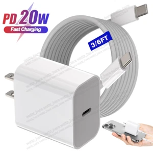 60W Fast Charger USB-C Cable Cord For Apple iPhone 15 Pro Max Plus iPad Samsung - Picture 1 of 15