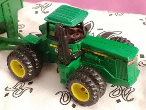 BOLD JOHN DEERE 8850 TRACTOR PLUS MODEL 500 TRAILER, 3"L TRAILER VG CONDITION - Picture 1 of 12