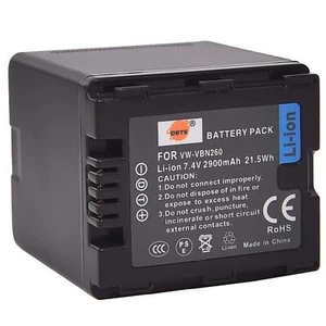 DSTE Batterie de rechange VBN260 Compatible avec VBN260 VBN130 et Panasonic H... - Photo 1/7