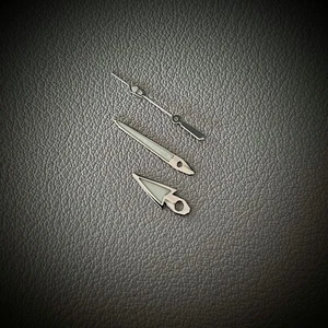 HANDS SET SPB191 STYLE POLISHED C3 / SEIKO MOD SKX SKX007 NH35 NH36 NH34 - Picture 1 of 1