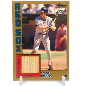 2019 Topps Series 1 1984 Topps GAME USED Relic GOLD Wade Boggs HOF Red Sox /50 - Picture 1 of 9