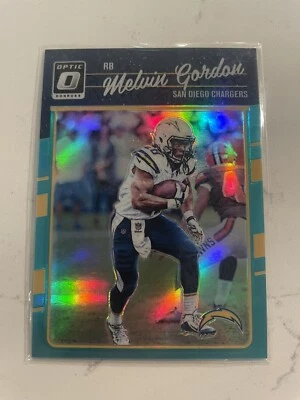 2016 Donruss Optic Aqua #d /299 Melvin Gordon #84 Chargers SP 1st Optic - Image 1 of 2