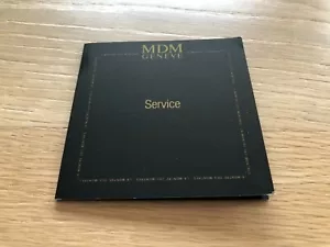 Booklet Brochure - MDM Geneva - Service Centers - 9.2 x 9.2 cm - For Collectors - Picture 1 of 2