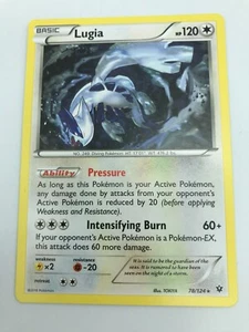 Lugia NON holo RARE 78/124 XY Fates Collide NM Pokemon 2016 - Picture 1 of 2