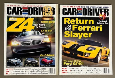 February 2002 Jan 2003 Car & Driver Magazine BMW Z4 10Best Cars Ferrari Slayer Foto 1 de 4