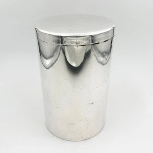 RARE LARGE GEORGIAN CYLINDRICAL BOX OLD SHEFFIELD PLATE c1800 7.5” - Picture 1 of 8