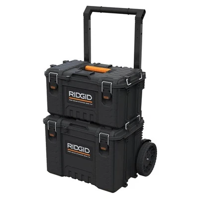 Ridgid Portable Tool Box Rolling Storage 5000Cu.In. Resin Lockable Pre-Assembled - Image 1 of 4