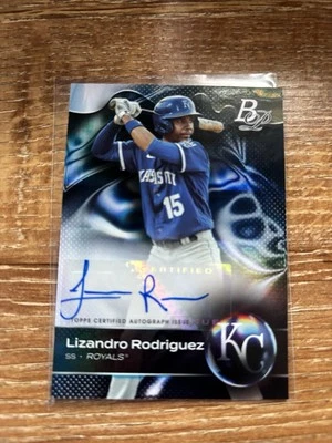 2023 Bowman Platinum Lizandro Rodriguez Top Prospects Auto #TOP-64 - Image 1 of 4