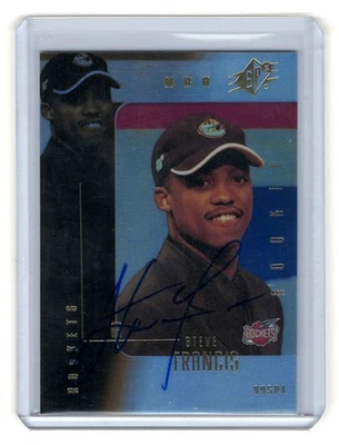 1999/00 SPx Steve Francis Houston Rockets Rookie Card RC Auto /500 - Image 1 of 4