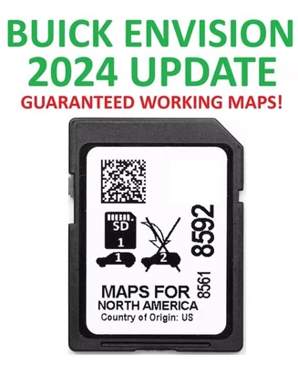 LATEST 2024 BUICK ENVISION 2021-2023 MAP UPDATE GPS Navigation SD Card 85618592 - Image 1 of 4