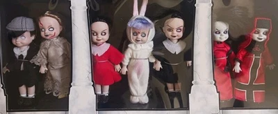 FIGURA HORROR MEZCO LDD MUÑECAS MUERTAS VIVIENTES MINIS MAUSOLEO EGGZORCIST CAJA SET NUEVO Foto 1 de 4