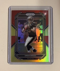 Drew Brees - 2022 Panini Prizm Red & Yellow - 15/44 - Picture 1 of 2