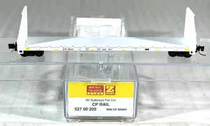 MICRO-TRAINS Z SCALE 60' BULKHEAD FLAT CAR CP RAIL 52700202 - Picture 1 of 3