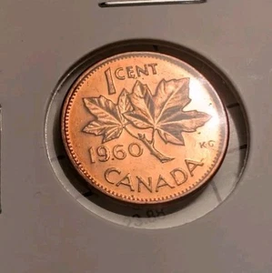 Rare Canada 1960 BU Small Cent Penny. - Picture 1 of 2