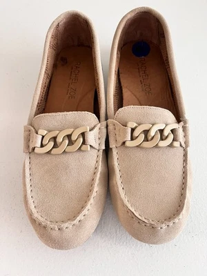 Mocasines para mujer Rachel Zoe talla 8,5 gamuza tostado preppy zapatos cómodos Foto 1 de 4