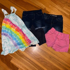 Lot of Girls Summer Shorts, Nightgown size 7 Old Navy, Carter's, Cat & Jack - Picture 1 of 6