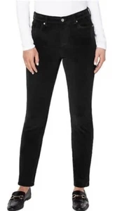 Well Worn Women’s High Rise Soft Corduroy Pant Black size 4 inseam 31" - Picture 1 of 4
