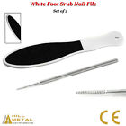 2Pcs Foot Rasp File Scrubber Hard Dead Skin Remover Dual Sided Nail File Steel 