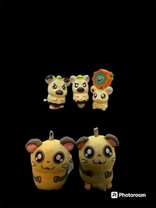 Lot of 5 HAMTARO Collectibles Figures Plush Toys From Burger King As Shown - Picture 1 of 14