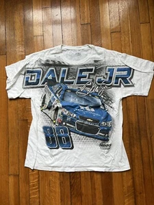 Vintage Dale Earnhardt Jr #88 All Over Print T-Shirt Size XLarge Y2K NASCAR - Picture 1 of 8