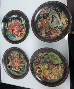Vintage 4 RUSSIAN LEGENDS FAIRY TALES Tianex Bradford Exchange Decorative Plates - Picture 1 of 6