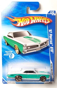 Hot Wheels FTE '10 Faster Than Ever '67 Pontiac GTO green white - Picture 1 of 1
