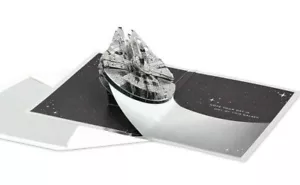Hallmark Birthday Card by Signature ~ Pop Up Disney Star Wars Millenium Falcon - Picture 1 of 4