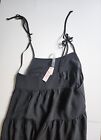 Victoria's Secret Linen Mini Dress CoverUp Black sz L NWT