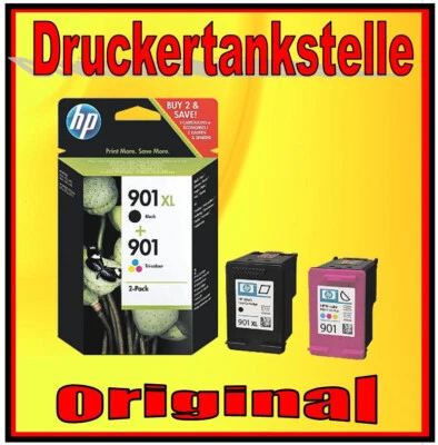 Original HP 901XL bk HP 901 color CC654 CC656 Officejet 4500 J4524 J4525 J4580 - Bild 1 von 4