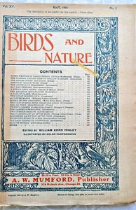 Antique Birds and Nature Magazine May 1904 Color Plates World's Fair Wabash Ad - Picture 1 of 8