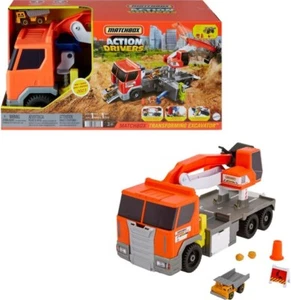 Matchbox Action Drivers Transforming Excavator, Large-Scale Toy Truck - Picture 1 of 6