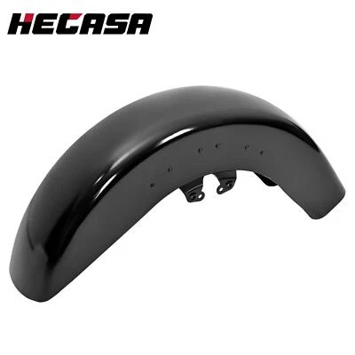 Vivid Black Front Fender Fit For Harley Touring Street Road Glide 2014-2024 2023 - Image 1 of 4