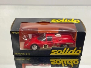 SOLIDO 197 FERRARI 512 M #16 SANDEMAN -RED 1:43- GOOD IN BOX - 526 - Imagen 1 de 11