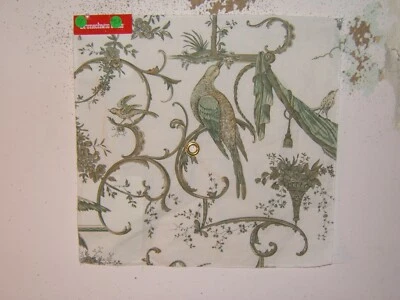 Brunschwig & Fils, Kininvie, Bird Toile, Remnants, Various Colors and Sizes  - Image 1 of 4