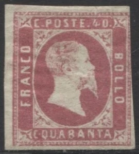 SARDEGNA - 1851 40 C. rosa - (40/FM22) - Foto 1 di 2