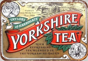  Letrero de metal de lata de té Yorkshire reproducciones de metal nostálgico decoración de pared - Imagen 1 de 4