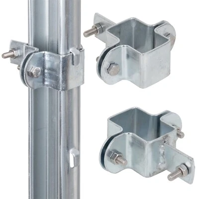 Schelle für Z-Profil Pfahl Knotengeflecht Schellen Verzinkt Wildzaun Weidezaun