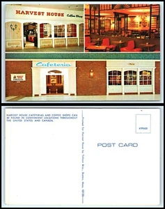 US ADVERTISING Postcard - Harvest House Cafeterias & Coffee Shops F1 - Picture 1 of 1