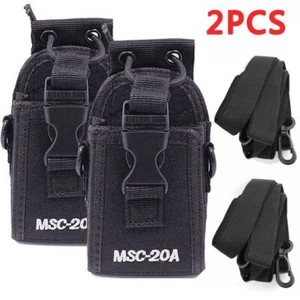 2-pak Dwukierunkowe radio Walkie Talkie Case Kabura do Motorola Kenwood Baofeng - Zdjęcie 1 z 14