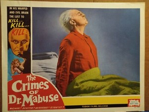 Lobby Card 1953 CRIMES / TESTAMENT OF DR. MABUSE Fritz Lang horror crime classic