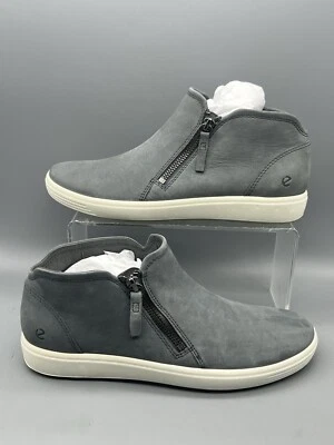 ECCO Soft 7 Side Zip Women’s EU 40 US 9 - 9.5 Gray Nubuck Leather 430243 NWOB - Image 1 of 4