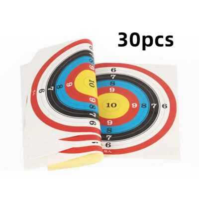 40cm 10-Ring Multicolor Target Stickers Archery Shooting Self Adhesive Paper - Image 1 of 4